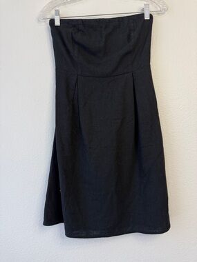Old Navy Strapless Black A-Line Dress